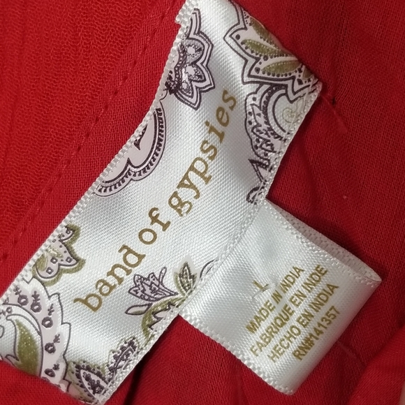 Band of Gypsies |🆕️Red Flowered Summer Flow Dress - Picture 5 of 10